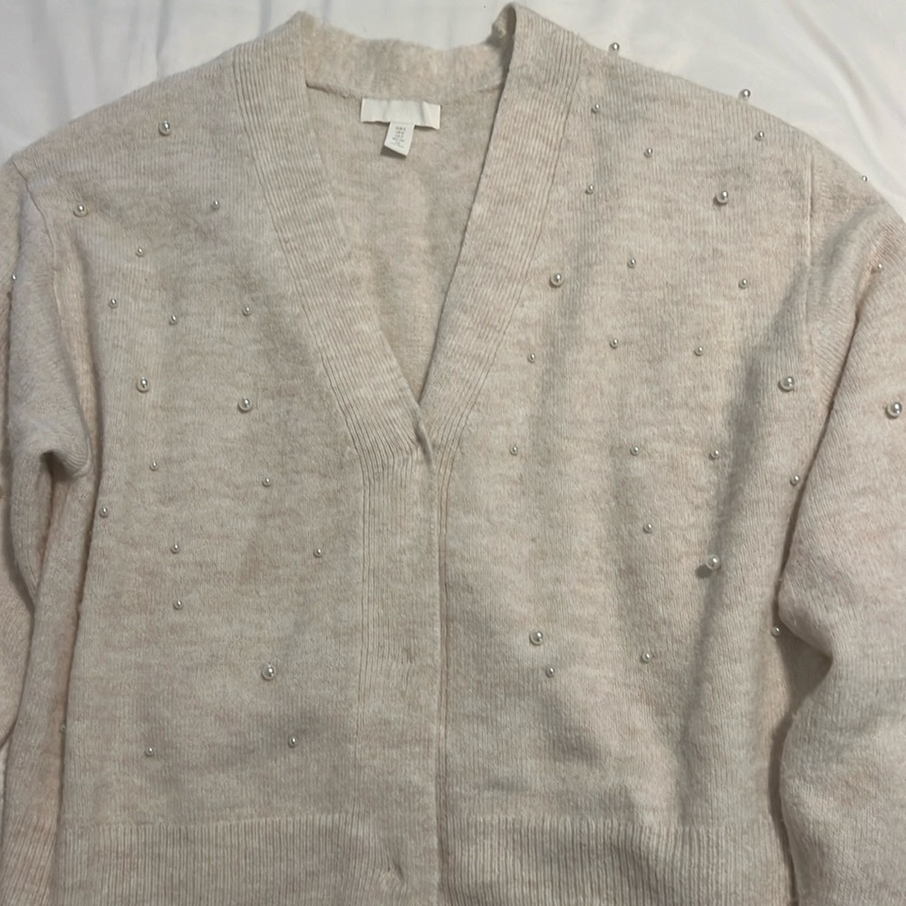 H&M Pearl Cardigan